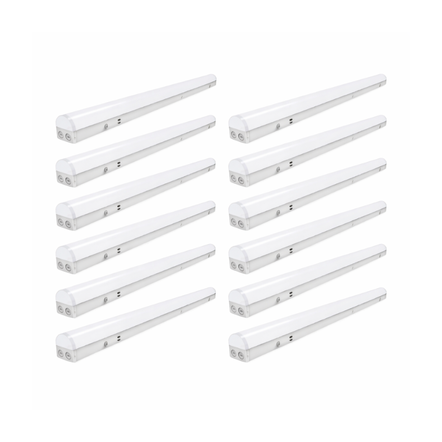 8FT linear LED Strip Light fixture 12 pack at fliptoled.com