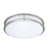 14 inch Flush Mount LED Ceiling Light Fixture, 25W, 1800lm, 3000K/4000K/5000K Adjustable Ceiling Lights, Oil Rubbed Bronze Saturn Dimmable Lighting for Hallway Bathroom or Kitchen