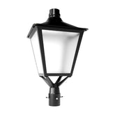 30W/60W/100W LED Dusk to Dawn Outdoor Light - 3900/7800/13000LM, 3000K/4000K/5000K CCT, Post Top Lantern with Frosted Glass & 3" Pole Mount, Photocell Sensor, AC100-277V Black T5, Vintage Style Exterior Light for Street, Yard, Patio, Garage