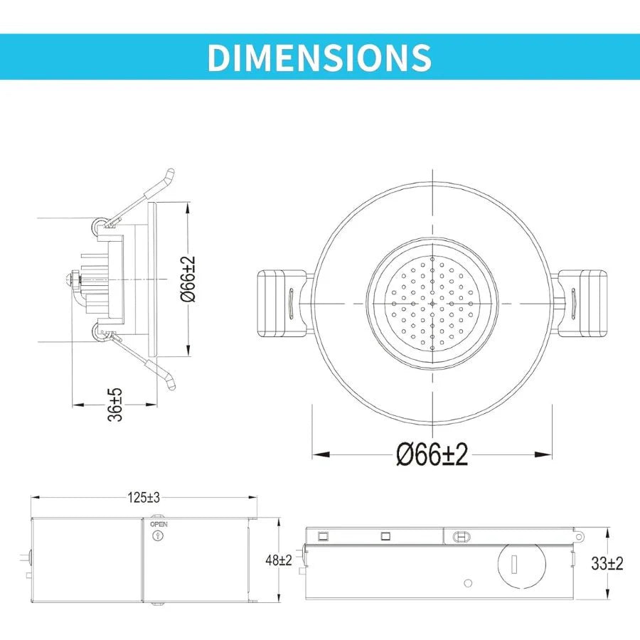 Technical drawing of a mechanical component with dimensions labeled at fliptoled