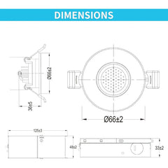 Technical drawing of a mechanical component with dimensions labeled at fliptoled