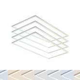 Ceiling light fixture with geometric design on a white background