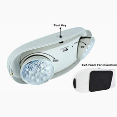 Outdoor Rated High Output White LED Emergency Light (Bug Eyes) with Battery Backup, Wet Location Listed, 90-Minute Minimum Capacity, 120V-277V