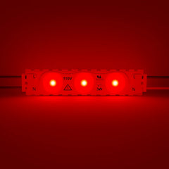 LED Module String Lights – Red/Green/White, 3W/Module, 390LM, 110V/220V, 130LM/W, CRI 90+, IP67 Waterproof, Dimmable, 48FT, UL Certified, 50,000 Hrs Lifespan