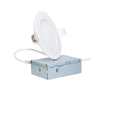 LED downlight fixture with bulb on a white background at fliptoled