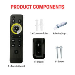 Remote Control LED Strip Lights Controller – 2-in-1 RF Wireless Dimmer for CCT & Single Color LEDs, 4-Zone Control, 1024-Level Dimming, 8 Dynamic Modes, Speed & Brightness Adjustment, Works with CW+WW Tunable White