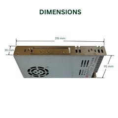 Switchable Power Supply – LED LRS-350-24, 350.4W, 24V, 14.6A, Single Output Power Supply for LED Light Strips & Lighting Systems
