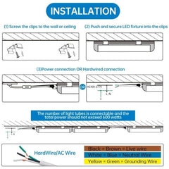 LED Shop Light 100W 13000LM 6500K 8FT 270° Angel 4 Row LEDs V Shaped Integrated Fixture, T8 Tube Light, Cool White, Clear Cover, Higher Brightness, LED Shop Lights for Garage Warehouse Workshop10 Pack
