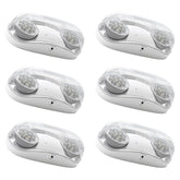 Outdoor Rated High Output White LED Emergency Light (Bug Eyes) with Battery Backup, Wet Location Listed, 90-Minute Minimum Capacity, 120V-277V