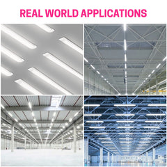4FT LED Batten Light, Ultra-Slim Ceiling Surface Mounted Tube Light, 40W, 5000K Neutral White, 3600 Lumens, IP20, LED Ceiling Lamp for Office, Shop, Garage, Home, ver.2
