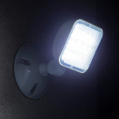 Remote Outdoor Emergency Light Head – Single Head LED Lamp, Weatherproof Emergency Exit Lighting – 3.6V OR 9.6V Volts, 1.7 Watts