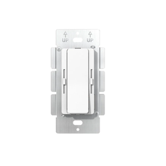 White light switch on a white background