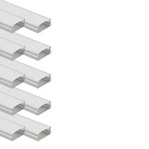10 Pack 6.6FT/2M LED Channel Aluminum on a white background