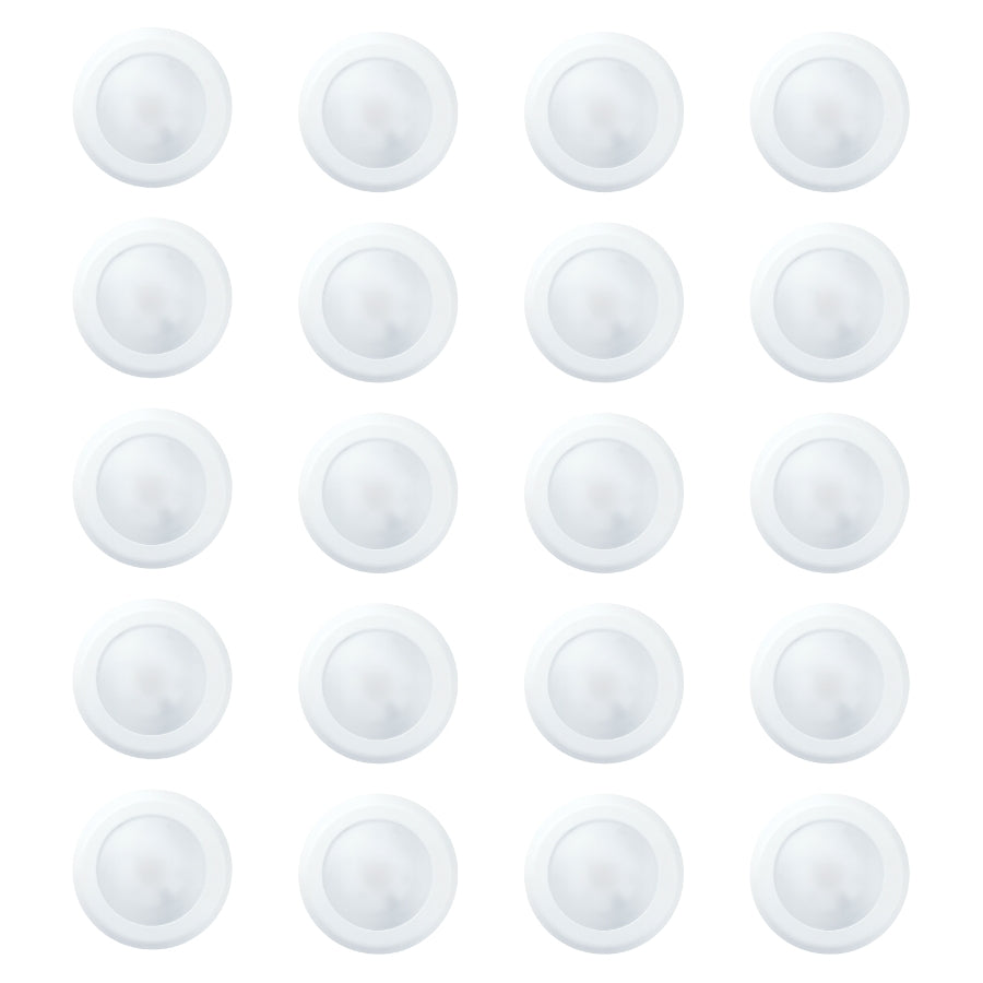 Set of white round objects on a white background at fliptoled
