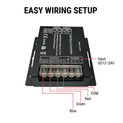 LED Sync Controller with wiring diagram on a white background