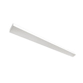 Rectangular white light fixture on a white background