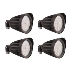25W LED Bullet Flood Light,3375 Lumens 3CCT Switch & Knuckle Mount 120-277V Dimmable Commercial Outdoor IP65 LED Landscape, 40° Beam Angle, 25W/20W/13W Changeable with photocell UL&cUL Listed