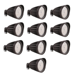 25W LED Bullet Flood Light,3375 Lumens 3CCT Switch & Knuckle Mount 120-277V Dimmable Commercial Outdoor IP65 LED Landscape, 40° Beam Angle, 25W/20W/13W Changeable with photocell UL&cUL Listed