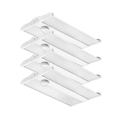 165W Linear LED High Bay Light with PIR Motion Sensor, 22,440 Lumens, 5000K Daylight, DLC 5.1 Premium, 400W MH Equivalent, Frosted PMMA Lens, 120-277V, Suspended Mounting, Warehouse & Industrial Lighting