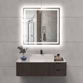 36×36 Inch LED Bathroom Mirror, Anti-Fog Dimmable Vanity Mirror with Front and Backlit Lighting, Wall Mounted 3000K–6000K Color Temp, IP54 Tempered Glass, Horizontal/Vertical, UL Listed