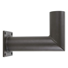 Black metal bracket on a white background