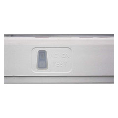 Electrical panel with 'AC ON TEST' label on a white background