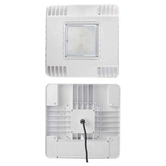 gas station canopy lights backlit and front on a white background