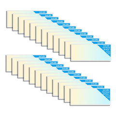 Multiple flat panel LED light modules with labeled LED counts on a white background