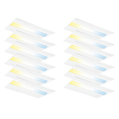 Set of small packages with gradient color design on a white background