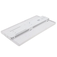 White 4 ft linear led high bay lights on a white background