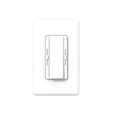 White light switch on a white background