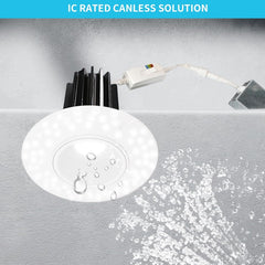 trimless recessed led downlights waterproof ic rated canless solution at fliptoled