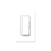 White rectangular switch on a white background
