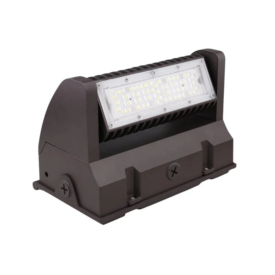 60W LED Wall Pack Light with Rotatable Head, 5000K Daylight, 16,200 Lumens, IP65 Waterproof Outdoor Security Fixture, UL Listed, Replaces 500W MH/HPS