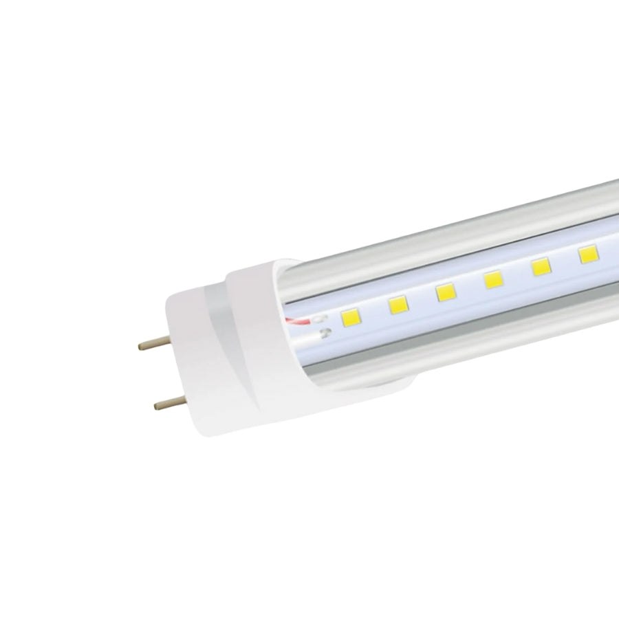3FT LED Tube Light, 15W, Type A+B, 2100 Lumens, 5000K, 0-10V Dimmable, Single-End, Clear Cover, G13 Base, 100-277V AC, ETL Certified