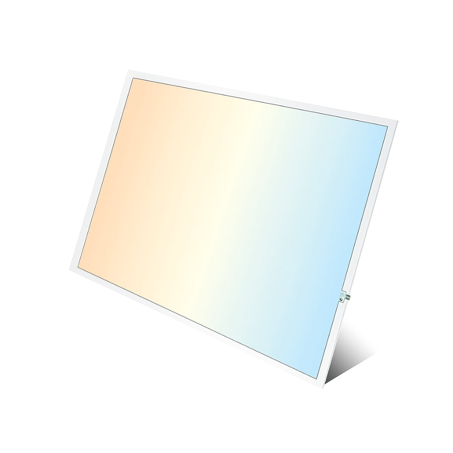 2x2 LED Flat Panel Light Emergency Battery Backup, 40W-3000K/4000K/5000K, 0-10V Dimmable, 4390 Lumens, LED Drop Ceiling Light, 100-277V, UL Listed, Ultra Thin Back-Lit