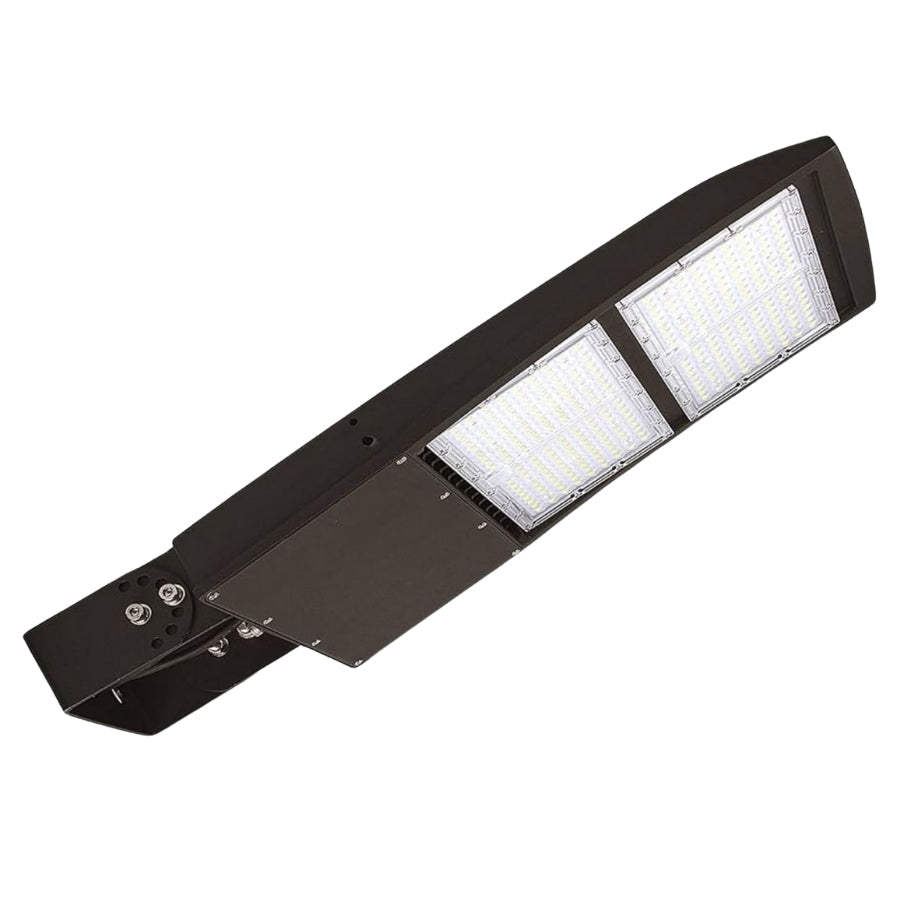 300W/240W/200W LED Parking Lot Light Fixtures, 5700K, 45000 Lumens, 150LM/W, Dusk to Dawn Photocell, IP65 Waterproof, York Mount, 100–277V, ETL Listed