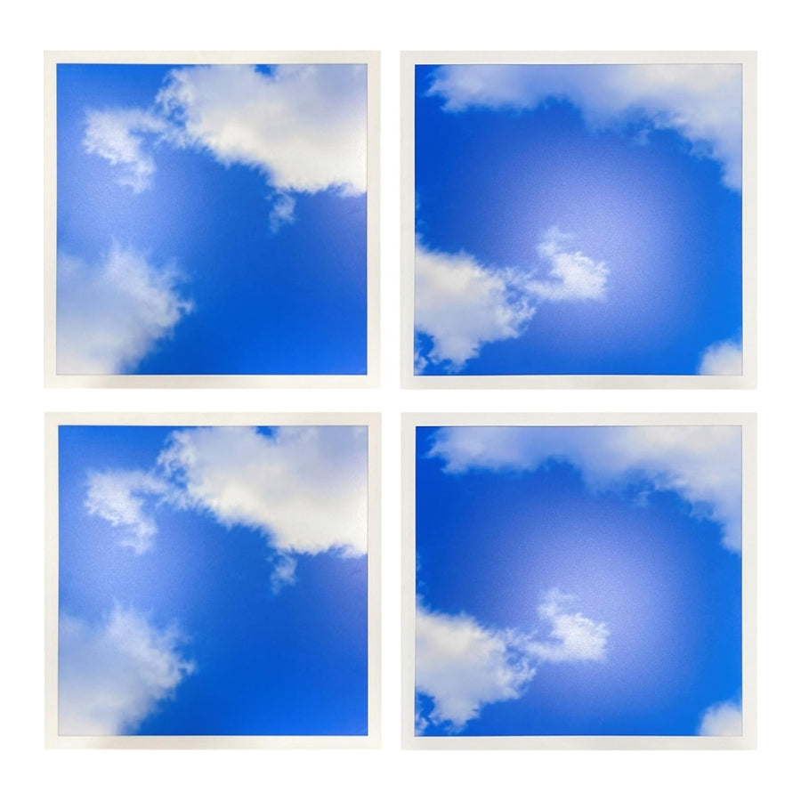 2x2 FT LED Sky Light Flat Panel, 40W, 6500K Dimmable Recessed Drop Ceiling Light, 5000 Lumens, Lay-in Fixture for Office, 120-277V, ETL Listed