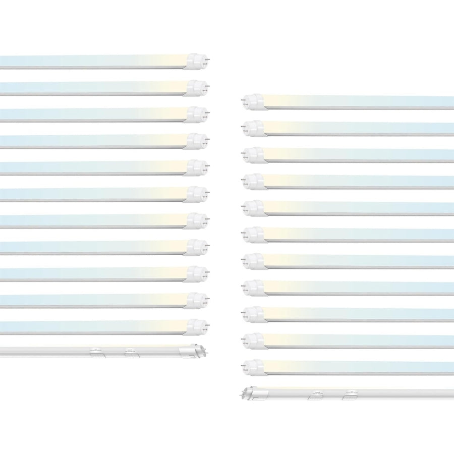 4FT T8 LED Tube Light, Type A+B, 12W/15W/18W/22W, 3000K |3500K|4000K | 5000K | 6500K, Single and Double End Powered, Plug and Play or Ballast Bypass, 2860 Lumens, G13 100-277V, Frosted Cover