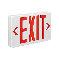 Wet Location Red Exterior Weatherproof Outdoor LED Exit Sign with 90 Minutes Battery Backup AC 120V/277V UL Listed