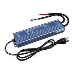 24V LED Driver 300W Waterproof IP67 Outdoor Power Supply – Transformer Adapter AC100V-130V to DC24V 12.5A, 3 Pin Plug for LED Strips, Signage, Landscape Lights