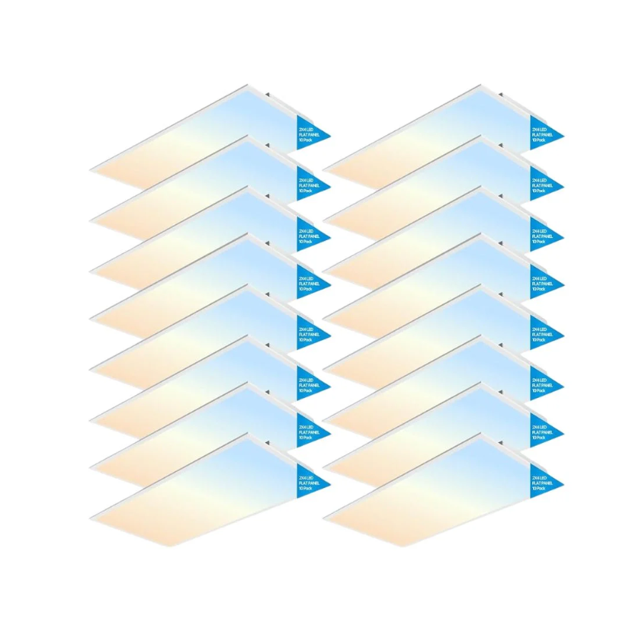 16 pack 2x4 FT LED Light Flat Panel at fliptoled  
