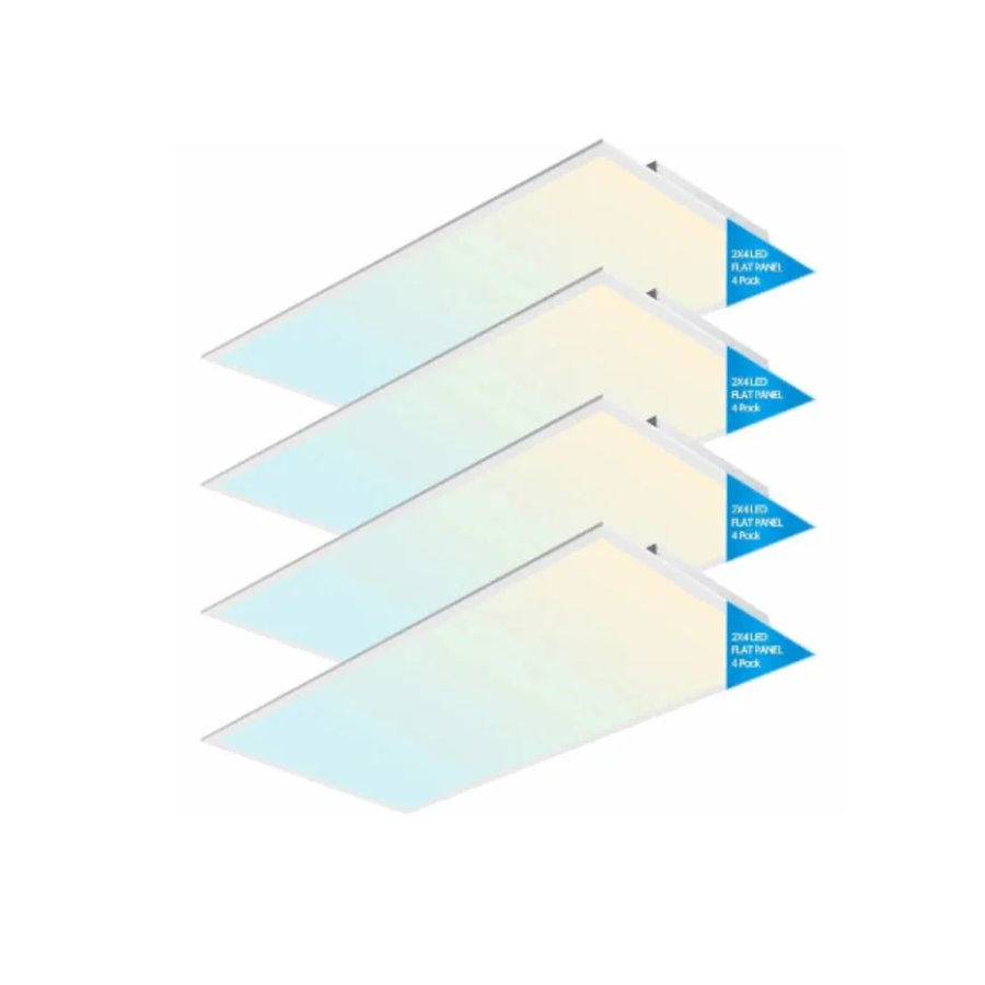 4 pack 2x4 FT LED Light Flat Panel at fliptoled 