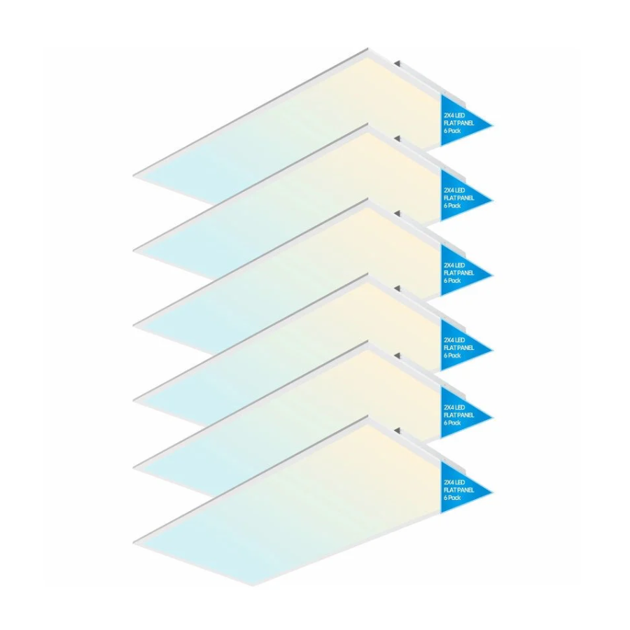 6 pack 2x4 FT LED Light Flat Panel at fliptoled 