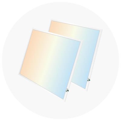 2x2 led flat panel light with emergency battery backup at fliptoled 