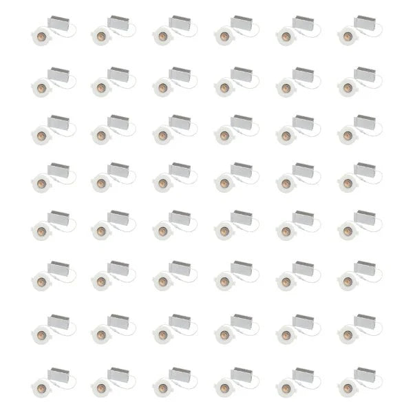 Multiple small rectangular light fixtures arranged in a grid on a white background at fliptoled