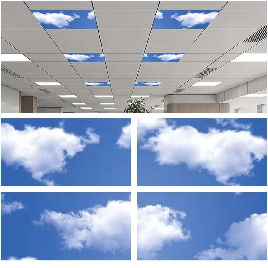 2x2 FT LED Sky Light Flat Panel, 40W, 6500K Dimmable Recessed Drop Ceiling Light, 5000 Lumens, Lay-in Fixture for Office, 120-277V, ETL Listed