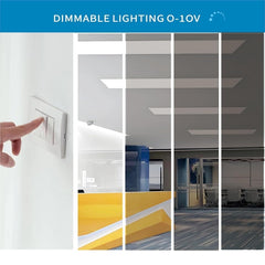 2x4 FT LED Light Flat Panel, 40W-72W, 5 CCT 3K | 3.5K | 4K | 5K | 6.5K, Dimmable Recessed Drop Ceiling Lights, 3750/5000/6250/7500/9000 Lumens, Lay in Fixture for Office, 120-277V, UL DLC