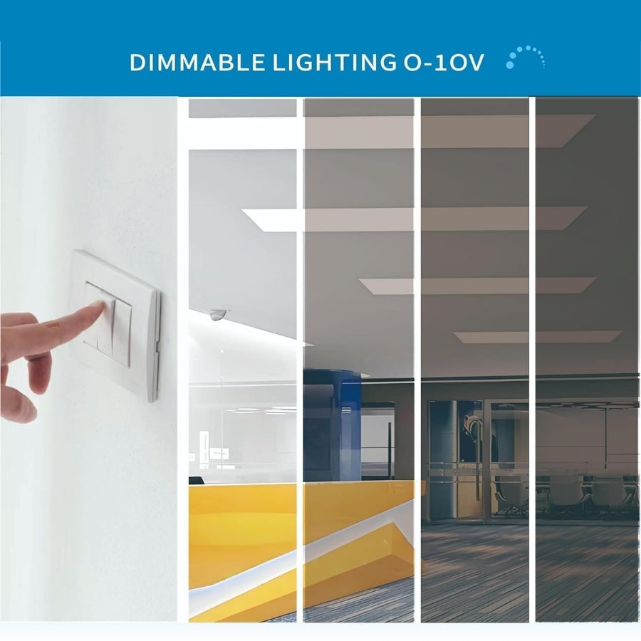 2x4 FT LED Light Flat Panel, 40-72W, 5 CCT 3K | 3.5k | 4K | 5K | 6.5K, Dimmable Recessed Drop Ceiling Lights, 3750/5000/6250/7500/9000 Lumen, Lay in Fixture for Commercial 120-277V, UL DLC (4 Pack)