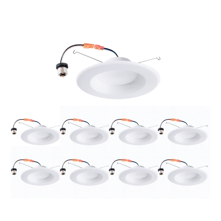 Set of LED downlights on a white background at fliptoled